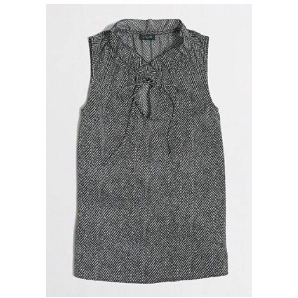 J. Crew Herringbone Blouse